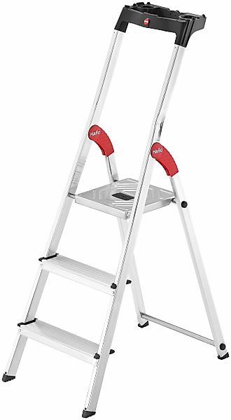 Hailo Stehleiter "L60 StandardLine" Alu-Sicherheits-Stehleiter 3 Stufen günstig online kaufen