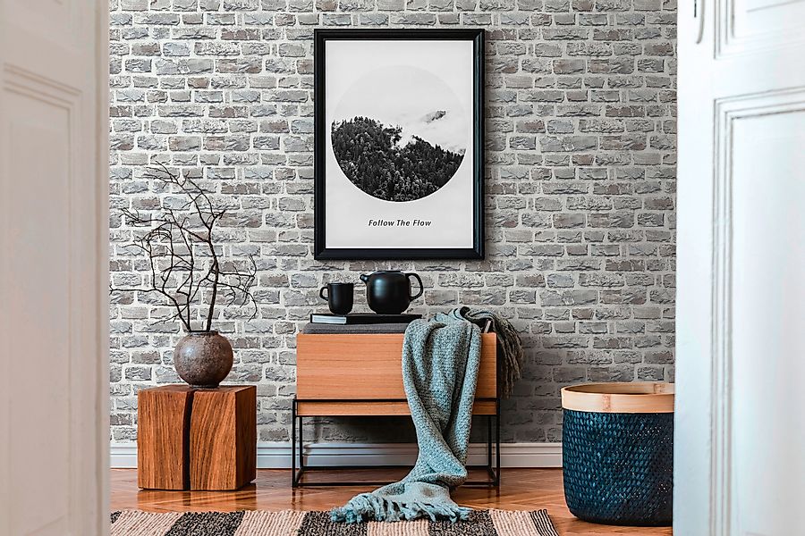 A.S. Creation Neue Bude 2.0 Vliestapete Bruchstein Grau FSC® günstig online kaufen