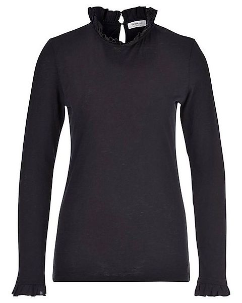 RICHROYAL Langarmshirt "2409 O Slub F LS", mit Rüschenkante an Ausschnitt u günstig online kaufen
