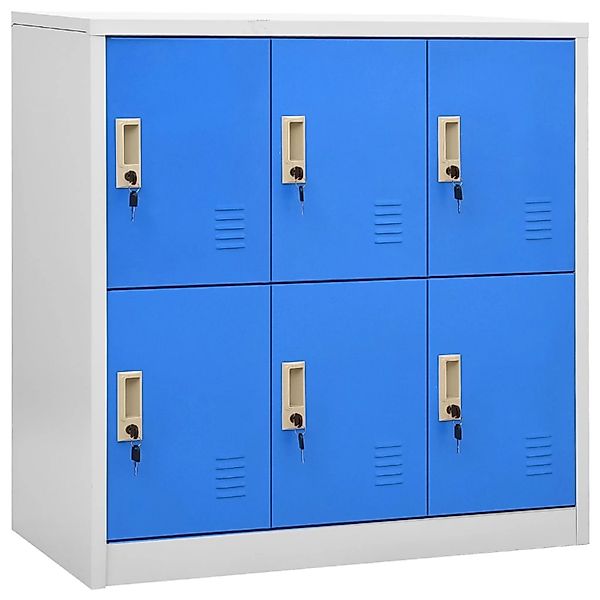 vidaXL Fächerschrank Schließfachschränke 5 Stk. Hellgrau günstig online kaufen