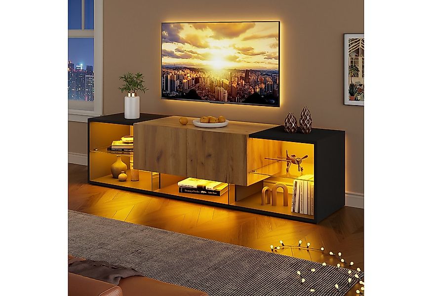 OKWISH Lowboard TV -Konsolenschrank für Fernseher bis zu 70 Zoll (Fernsehsc günstig online kaufen