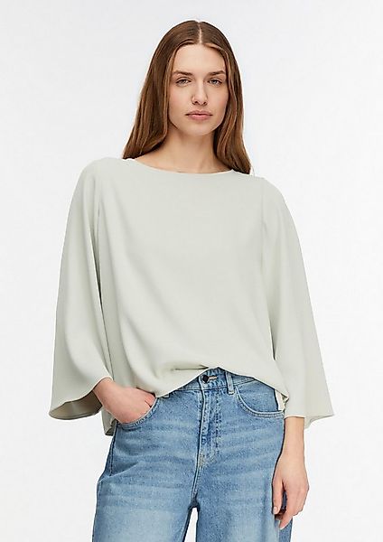 comma Kurzarmbluse Bluse Fließende Bluse mit weiten Ärmeln günstig online kaufen