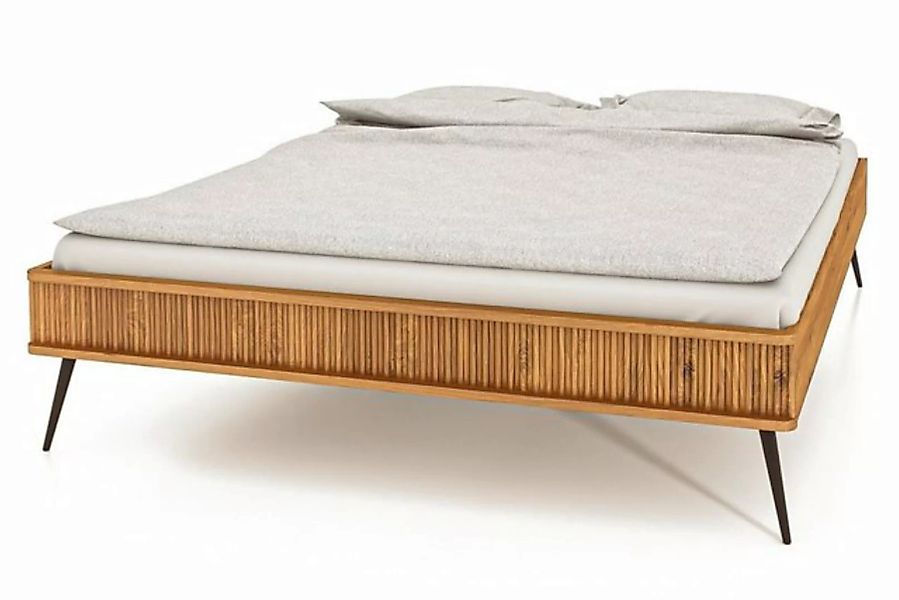 byoak Bett KULA 100 x 190 aus Massivholz, ohne Kopfteil, Naturgeölt günstig online kaufen