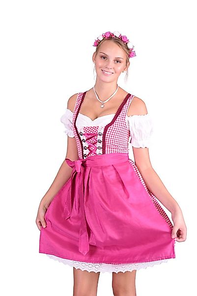 Entari Dirndl Trachtenkleid Pink kariert 301gt günstig online kaufen