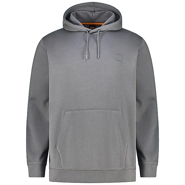BOSS Hoodie aus Biobaumwolle Farbe grau Größe: 5XL günstig online kaufen