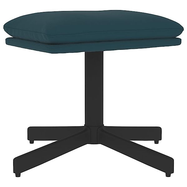 vidaXL Polsterhocker Fußhocker Blau 60x60x36 cm günstig online kaufen