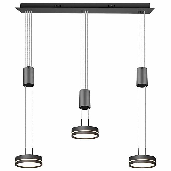 TRIO Pendelleuchte FRANKLIN 326510342 anthrazit Aluminium B/H/T: ca. 85x150 günstig online kaufen