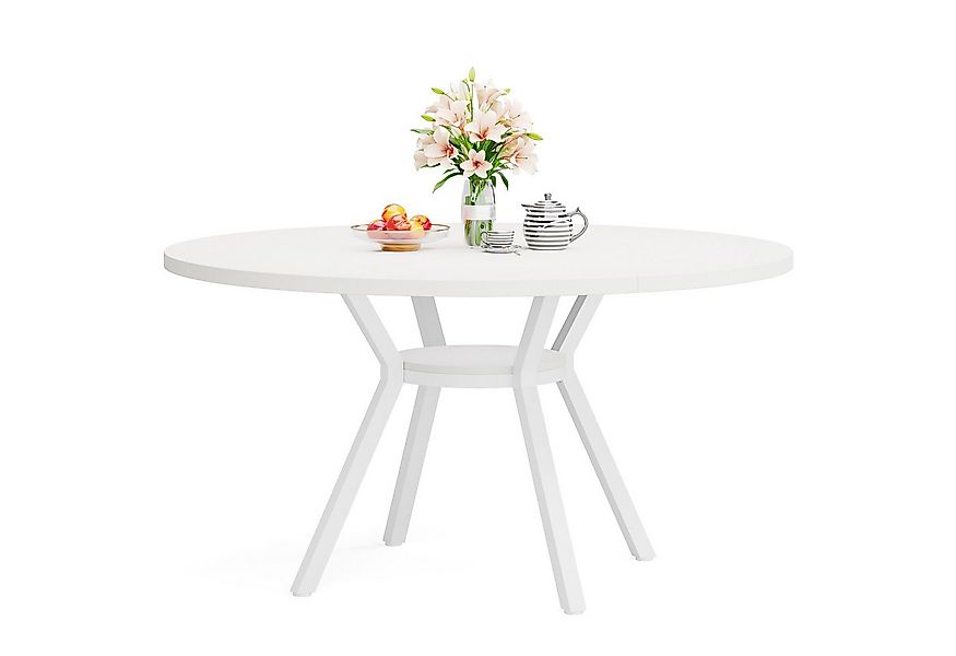 Tribesigns Esstisch 120x120cm Moderner Runder Küchentisch für 4 Personen günstig online kaufen