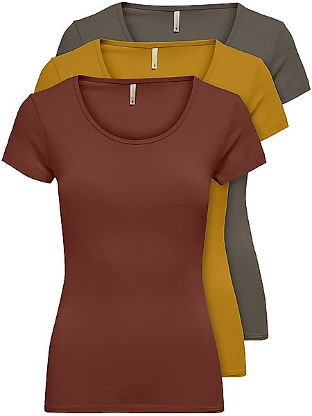 ONLY T-Shirt ONLLIVE LOVE NEW (3-tlg., günstig online kaufen