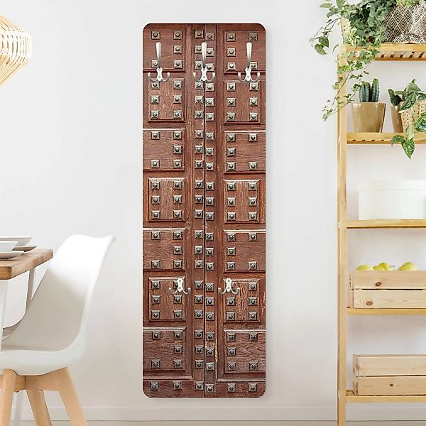 Wandgarderobe Holzpaneel Holzoptik Maurische Holztür in Alhambra günstig online kaufen