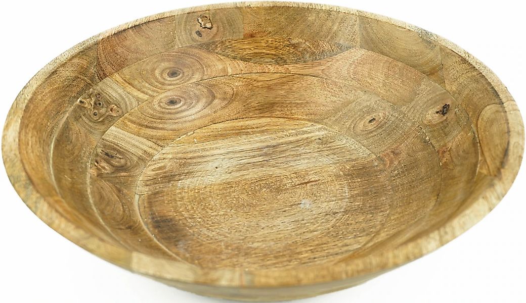 NOOR LIVING Obstschale 1 Stk. aus Holzwerkstoff aus Mangoholz günstig online kaufen