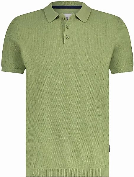 State Of Art Knitted Poloshirt Grün  - Größe M günstig online kaufen
