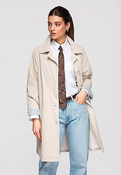 OMBRE Langmantel Übergangsmantel bis zum Knie im modernen Oversize-Schnitt günstig online kaufen