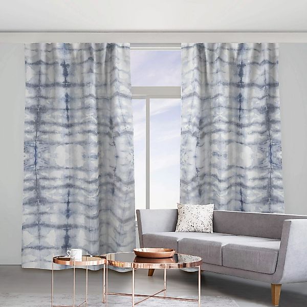 Vorhang Vintage Batik - Blau günstig online kaufen