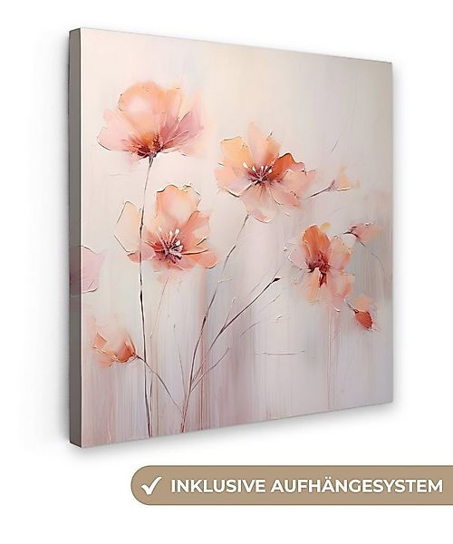 OneMillionCanvasses® Leinwandbild Mohn - Blumen - Kunst - Abstrakt - Aquare günstig online kaufen
