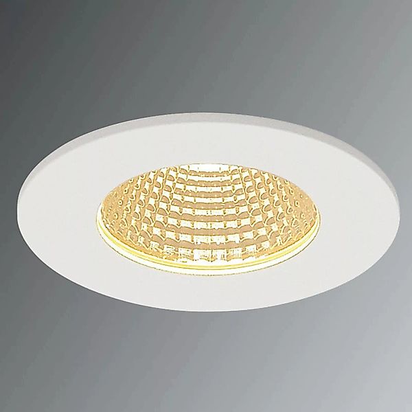 LED Deckeneinbaustrahler Patta-I, 3000 K, warmweiß, 38°, mattweiß, rund günstig online kaufen