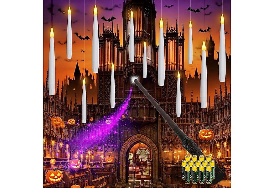 kisidus LED-Kerze LED Weihnachten Kerzen 12 Stück mit Zauberstab Fernbedien günstig online kaufen