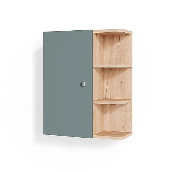 Vicco Hängeschrank Fynn, Grün/Goldkraft Eiche, 47.2 x 59.2 cm günstig online kaufen