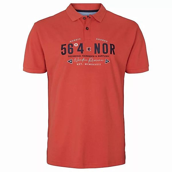 north 56 4 Poloshirt Besticktes Poloshirt in XXL Größen von North56°4 orang günstig online kaufen