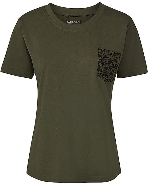 Parforce Essential T-Shirt Damen T-Shirt Brusttasche Waldtiere günstig online kaufen