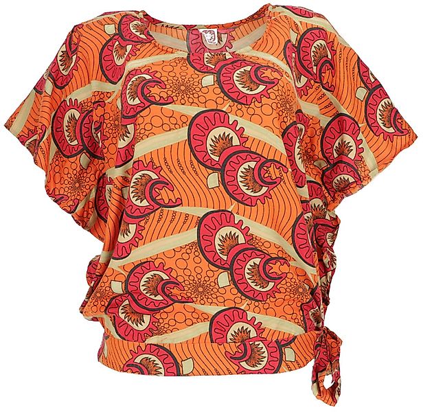 Guru-Shop Longbluse Lockere Sommerbluse mit afrikanischem Druck,.. alternat günstig online kaufen