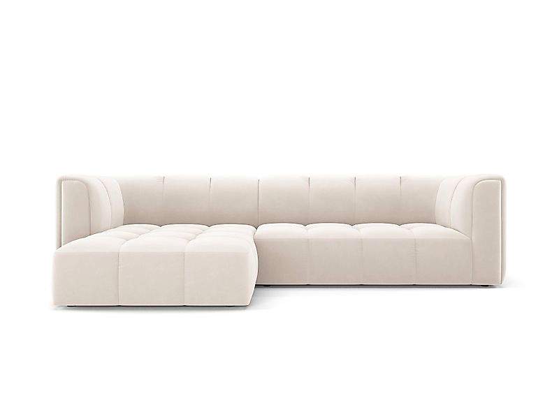 Milo Casa | Ecksofa Francesca Samt links 3-Sitzer günstig online kaufen