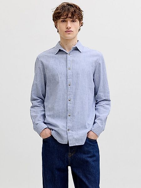 Jack & Jones Langarmhemd JJESUMMER LINEN BLEND SHIRT L/S SN Baumwollmischun günstig online kaufen