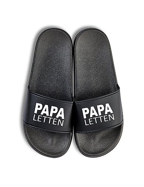 Youth Designz Herren Badelatschen "Papa Letten" Fun-Print lustig Geschenk S günstig online kaufen