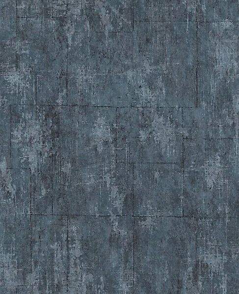Superfresco Easy Vliestapete »Beton/Steine«, Steinoptik, Blau - 10m x 52cm günstig online kaufen