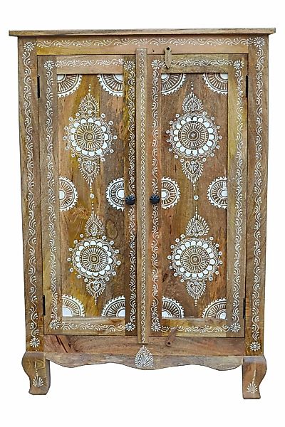 Home affaire Highboard "Gullaba", Kommode, Hand bemalt, Breite/Höhe 80/120 günstig online kaufen