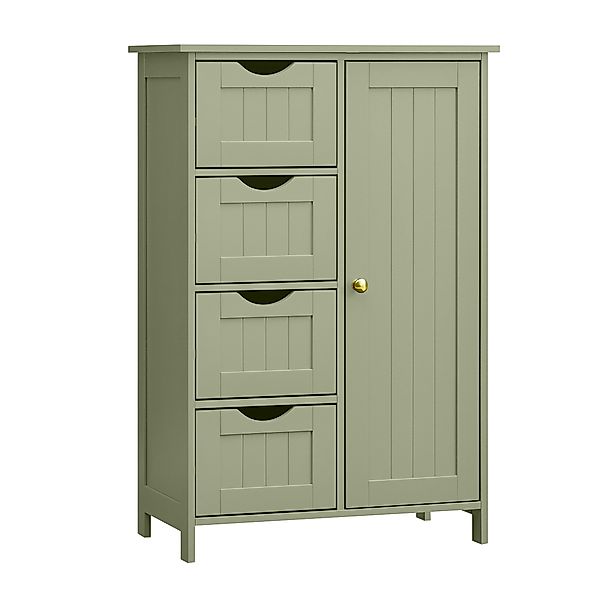 VASAGLE Badmöbel-Set Badezimmerschrank, 4 Schubladen, verstellbare günstig online kaufen