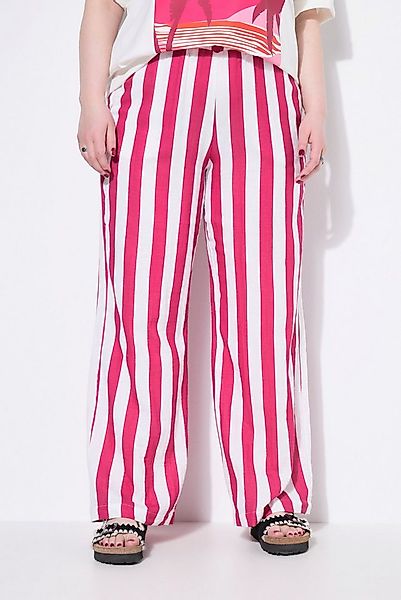 Studio Untold Schlupfhose Musselin-Hose Wide Legs Streifen Elastikbund günstig online kaufen