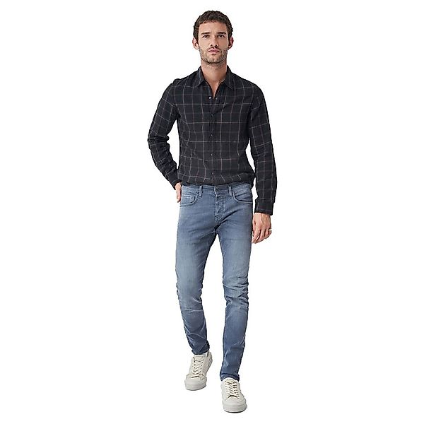 Salsa Jeans 123839-000 / Reversible Slim Fit Checked Langarm Hemd M Black günstig online kaufen