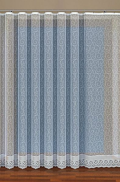 QBTEXTIL Gardine ORNAMENTE, halbtransparent, Kräuselband günstig online kaufen