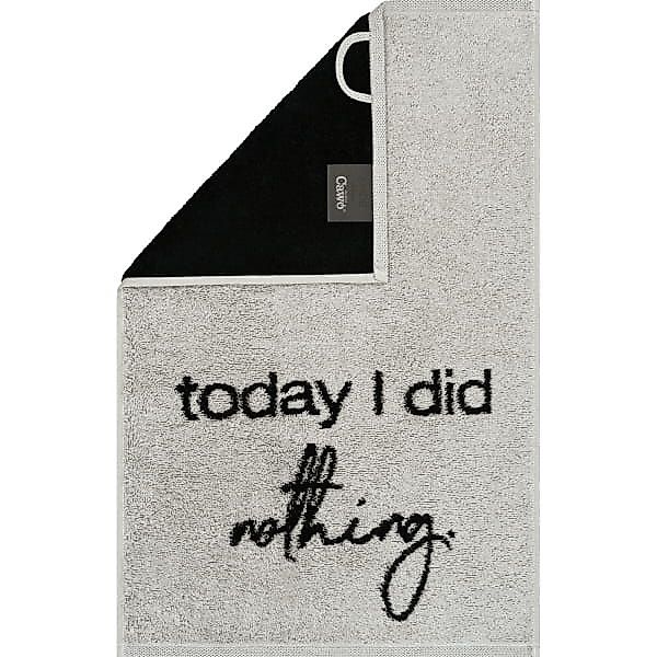 Cawö Gästetücher Postcard Towels Edition 100 - Farbe: today I did nothing - günstig online kaufen