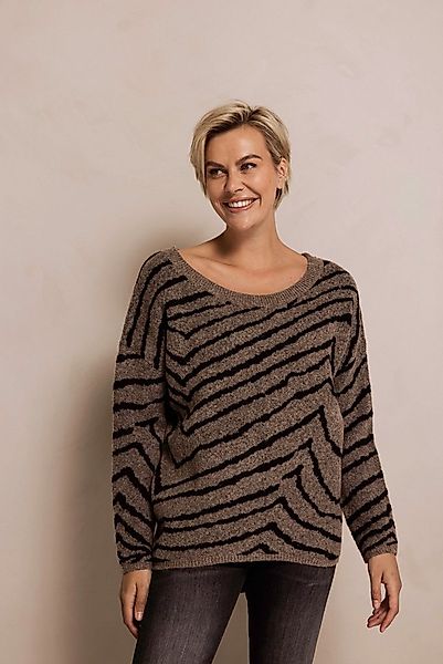Zhrill Strickpullover ZHNINA ZEBRA mit Animal-Streifen-Print, mit Wolle günstig online kaufen