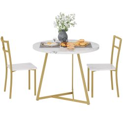 GarveeMore Essgruppe Esstisch mit 2 Stühlen,für günstig online kaufen