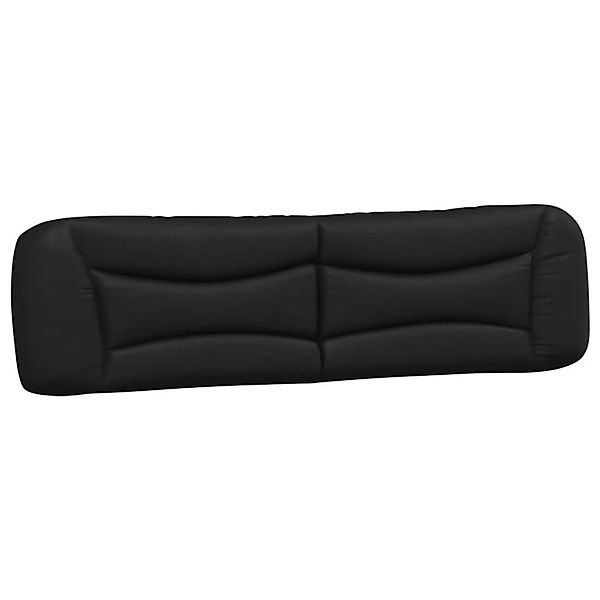 vidaXL Kopfteil-Kissen Hvar Schwarz 200 cm Kunstleder 374623 günstig online kaufen