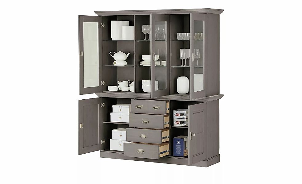 maison bleue Buffet  Florian ¦ grau ¦ Maße (cm): B: 171,3 H: 202,1 T: 48.0 günstig online kaufen