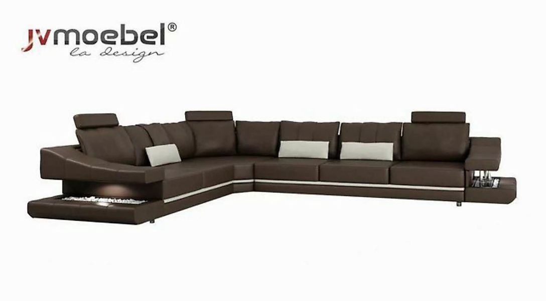 JVmoebel Ecksofa Ecksofa Sofa Couch Polster EckSoga Wohnlandschaft Textil E günstig online kaufen