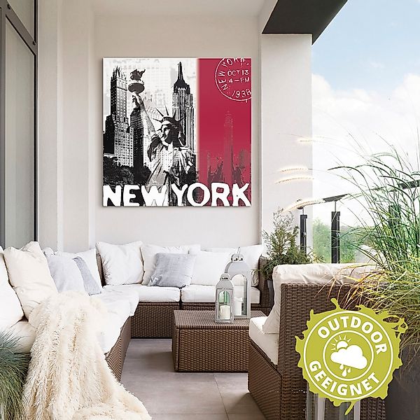 Artland Wandbild »New York«, Gebäude, (1 St.), als Alubild, Outdoorbild, Le günstig online kaufen