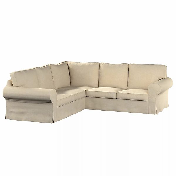 Bezug für Ektorp Ecksofa, grau-beige, Sofahusse für Ektorp Ecksofa, Chenill günstig online kaufen