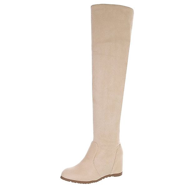 Ital-Design Elegante Chelsea-Boots für Damen mit modernen Details Overknees günstig online kaufen