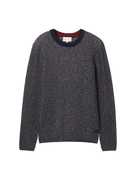 TOM TAILOR Rundhalspullover Strickpullover mit Zopfmuster günstig online kaufen