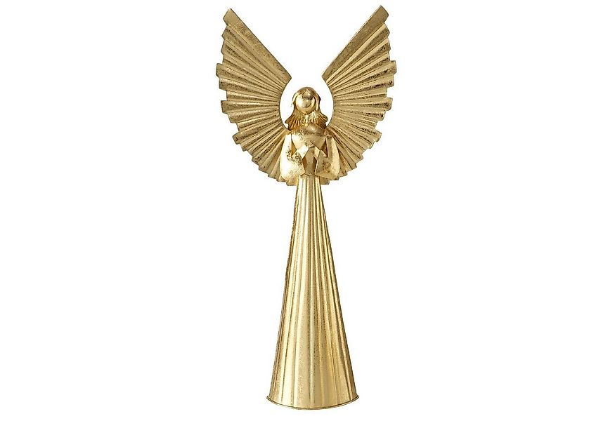 BOLTZE Weihnachtsfigur Weihnachtsfigur Nuriel Engel Dekofigur Gold Eisen 65 günstig online kaufen