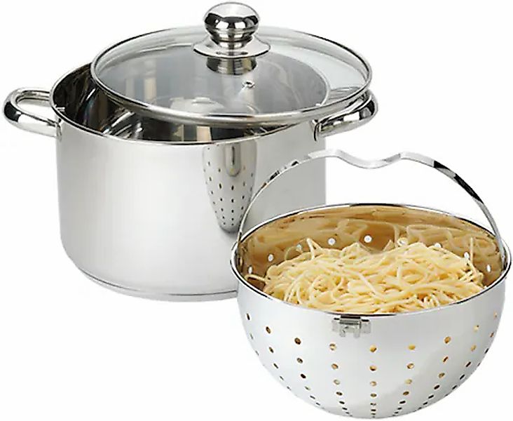 BEYOND Topf-Set Set, 1 Kochtopf mit Glasdeckel Ø 24 cm, 1 Siebeinsatz Ø 21, günstig online kaufen