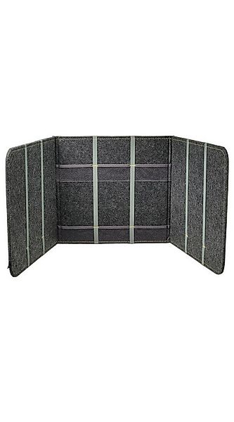 IKEA Schreibtischplatte IKEA ÖVNING Schreibtischtrennwand mit Fächern, Grau günstig online kaufen