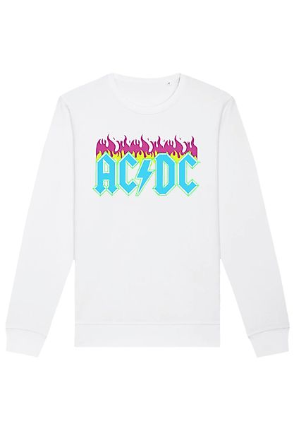 F4NT4STIC Sweatshirt "ACDC Neon Flames", Premium Qualität günstig online kaufen