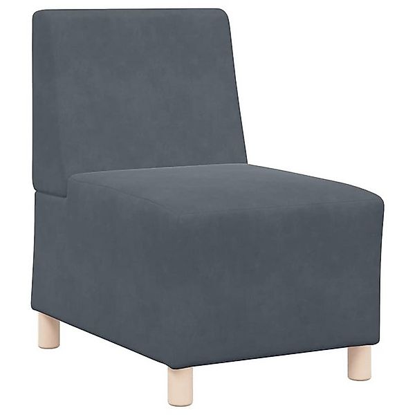 vidaXL Sofa Sessel Dunkelgrau 55 cm Samt günstig online kaufen