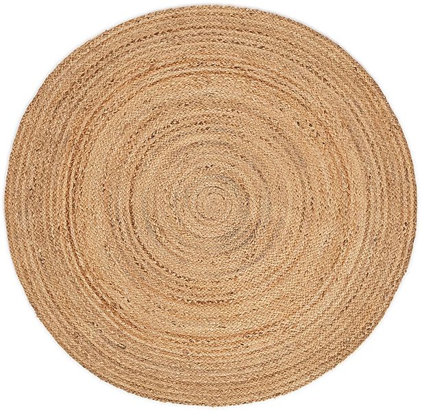 carpetfine Teppich Nele Juteteppich Naturfaser, rund, günstig online kaufen